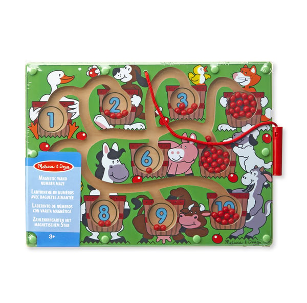 Melissa & Doug Magnetic Number Maze motorik legetøj