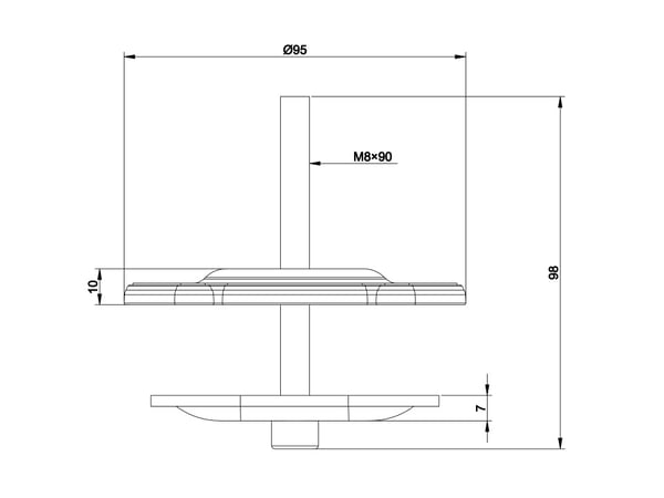 Multibrackets 5884 monitorikiinnikkeen lisävaruste
