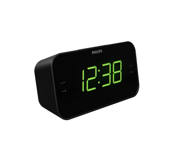 Philips TAR3306/12 vækkeur Digital alarmur Sort