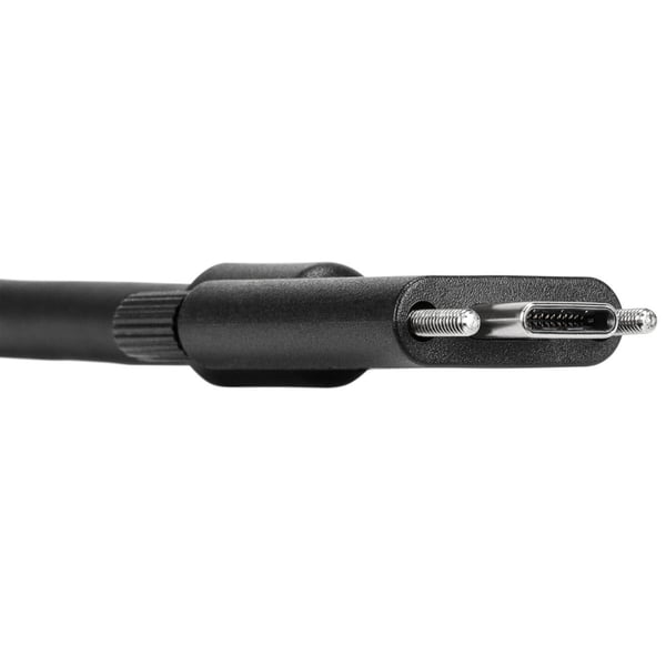 Targus USB-kabel - USB-C M till skruvbar - 1,8 m - svart - för P/N DOCK191USZ
