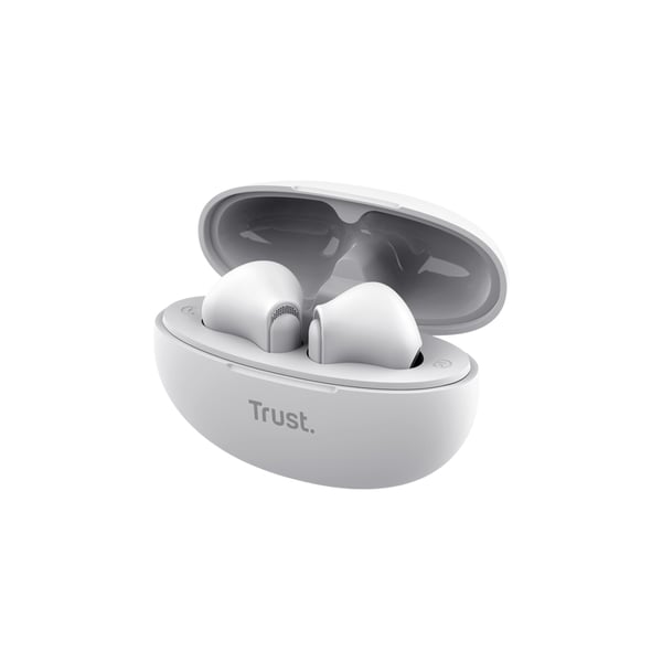 Trust Yavi Kuulokkeet True Wireless Stereo (TWS) In-ear Puhelut/Musiikki USB Type-C Bluetooth Valkoinen