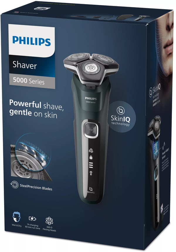 Philips SHAVER Series 5000 S5884/38 Elektrisk rakapparat för våt- och torrakning