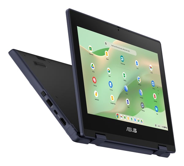 ASUS Chromebook CR11 Flip CR1104FTA-NS0379 Intel® N N150 29,5 cm (11.6") Berøringsskærm HD 4 GB LPDDR5-SDRAM 64 GB eMMC Wi-Fi 6 (802.11ax) ChromeOS Grå QWERTY Spansk