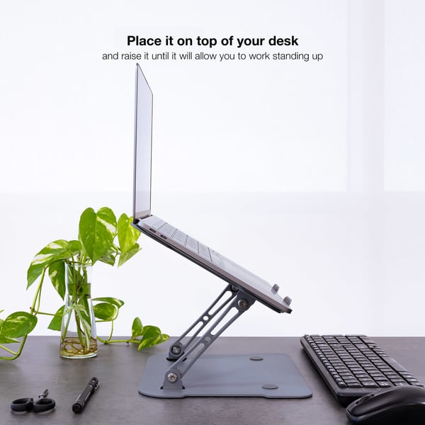 TooQ TQLRS0012-AL-G laptop stativ Stander til laptop og tablet Grå 43,9 cm (17.3")