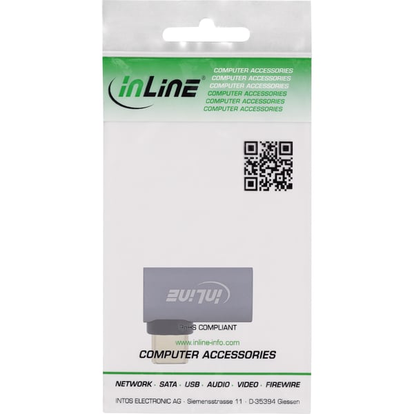 InLine 35900G kabel kønsskifter USB-C Grå
