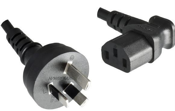 Microconnect PE010418AUSTRALIA-A el-ledning Sort 1,8 m Strømstik type I C13 forbinder Microconnect PE010418AUSTRALIA-A el-ledning Sort 1,8 m Strømstik type I C13 forbinder