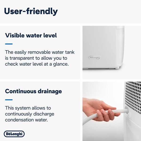 De’Longhi Tasciugo AriaDry Multi DEXD216RF 2,1 L 40 dB 285 W Valkoinen