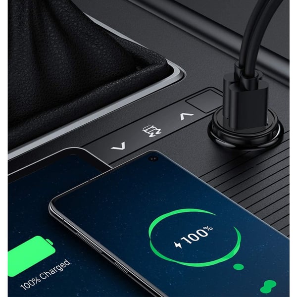 Techly IUSB2-CAR5-AA36W oplader til mobil enhed Universel Sort Cigartænder Hurtig opladning Automatisk