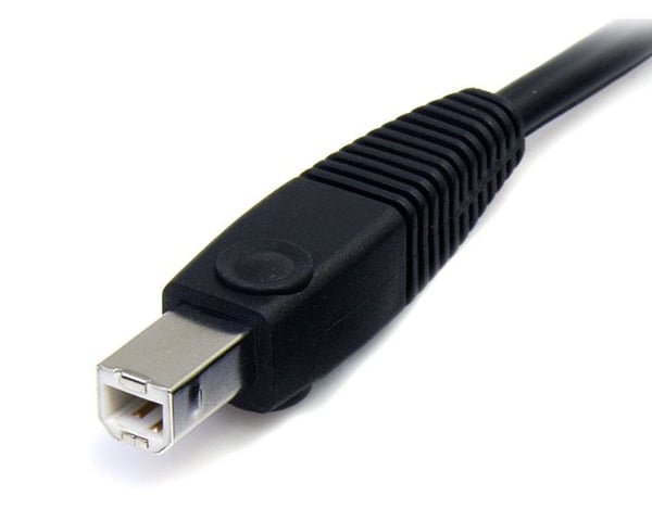 StarTech.com DP4N1USB6 KVM-kabel Sort 1,829 m