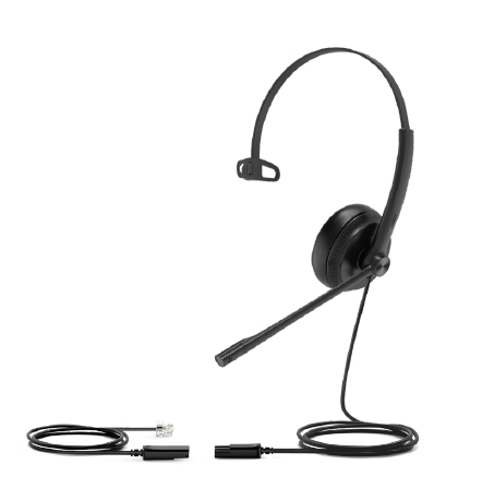 Yealink YHS34 Headset Ledningsført Kontor/Callcenter Sort Yealink YHS34 Headset Ledningsført Kontor/Callcenter Sort