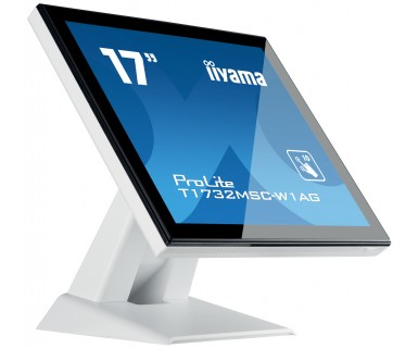 iiyama ProLite T1732MSC-W1AG computerskærm 43,2 cm (17") 1280 x 1024 pixel LED Berøringsskærm Sort, Hvid