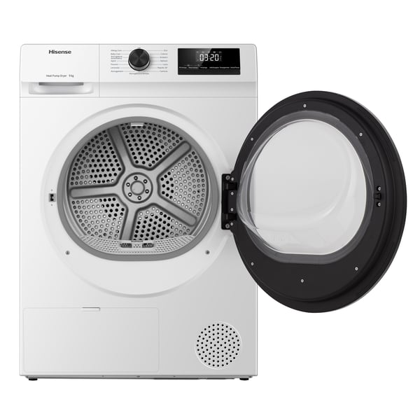 Hisense DHQE900UWDC tørretumbler Fritstående Front-læsning 9 kg Hvid