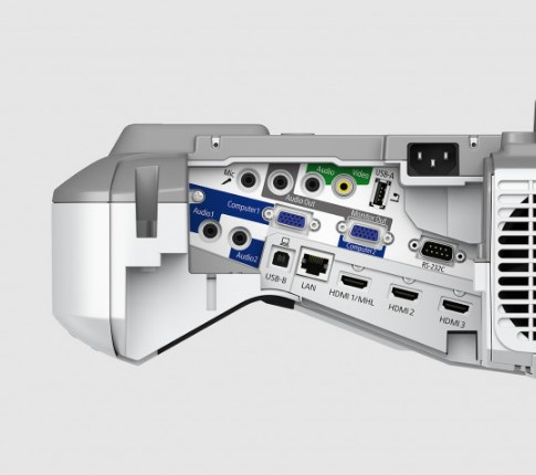 Epson EB-685W Lähietäisyysprojektori 3500 ANSI lumenia 3LCD WXGA (1280x800) Harmaa, Valkoinen