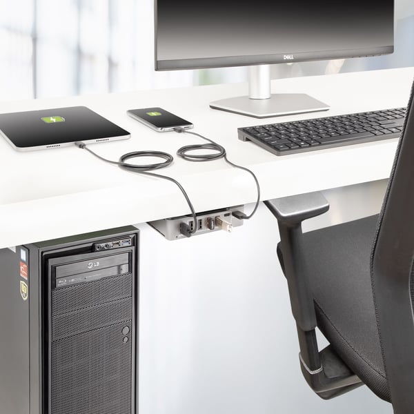 StarTech.com 7-Port USB-C Hubb, 5x USB-A + 2x USB-C, Självförsörjande med 65W Strömförsörjning, USB 3.1 10Gbps