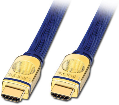 Lindy 3m Gold HDMI Cable HDMI-kaapeli HDMI-tyyppi A (vakio) Sininen