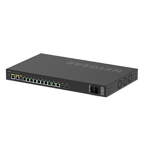 NETGEAR GSM4212UX Administreret L2/L3 Gigabit Ethernet (10/100/1000) Strøm over Ethernet (PoE) 1U Sort