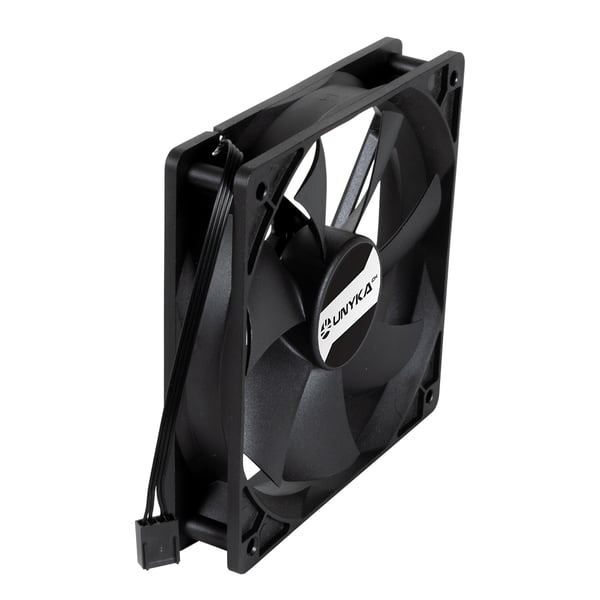 UNYKAch 80.120.25 Computerkølesystem Computerkabinet Ventilator 12 cm Sort