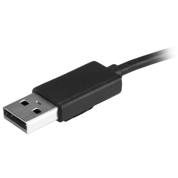 StarTech.com Mobil 4-Port USB 2.0-hubb med integrerad kabel