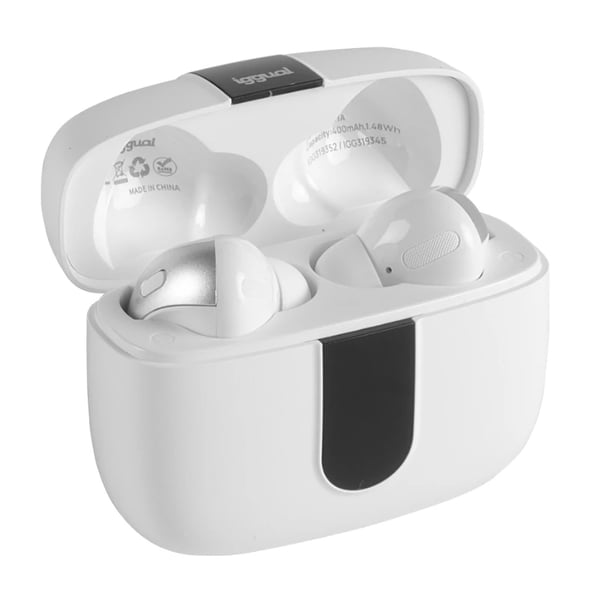 iggual True Sound Kuulokkeet True Wireless Stereo (TWS) In-ear Puhelut/Musiikki Bluetooth Valkoinen