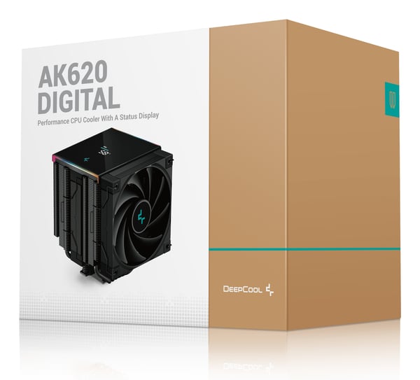 DeepCool AK620 DIGITAL Suoritin Ilmanjäähdytin 12 cm Musta 1 kpl