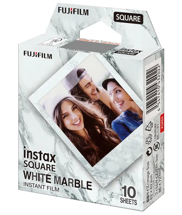 Fujifilm instax SQUARE Whitemarble pikafilmi 10 kpl 86 x 72 mm