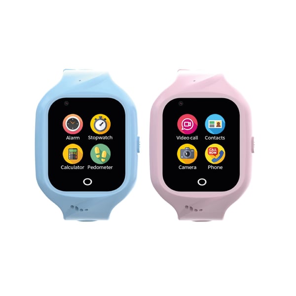 Celly KIDSWATCH4G smartklocka och träningsklocka 3,56 cm (1.4") Digital Pekskärm 4G Svart GPS