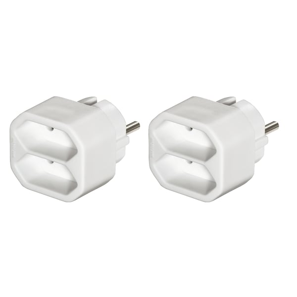 Hama 00223211 stikdåse 2 AC stikkontakt(er) Indendørs Hvid