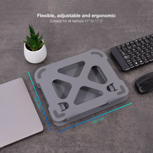 TooQ TQLRS0012-AL-G laptop stativ Stander til laptop og tablet Grå 43,9 cm (17.3")