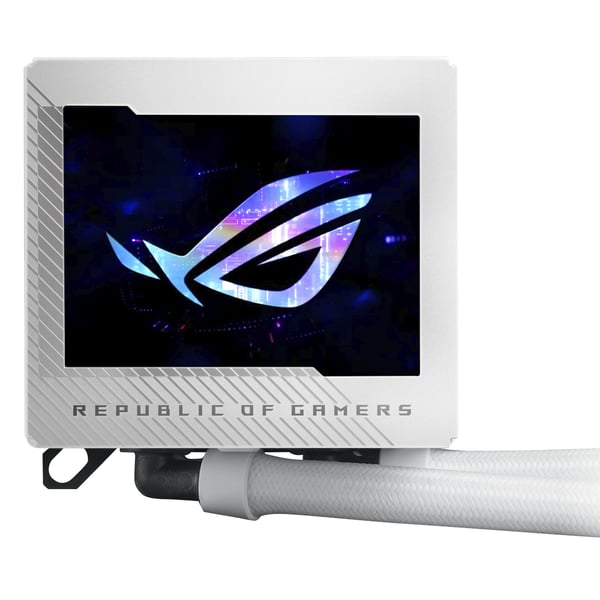 ASUS ROG RYUJIN III 240 ARGB White Edition Suoritin All-in-one-nesteenjäähdytin 12 cm Valkoinen 1 kpl