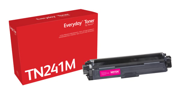 Everyday™ Magenta Toner by Xerox compatible with Brother TN241M, Standard capacity Everyday™ Magenta Toner by Xerox compatible with Brother TN241M, Standard capacity