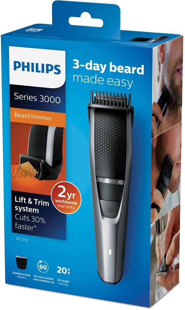 Philips BEARDTRIMMER Series 3000 BT3216/14 Skægtrimmer