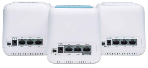 Intellinet 525725 mesh Wi-Fi-system Dual-band (2,4 GHz / 5 GHz) Wi-Fi 5 (802.11ac) Hvid 3