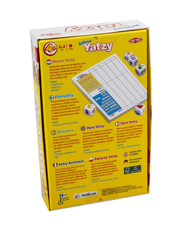 Tactic Travel: Animal Yatzy