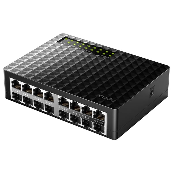 Cudy FS1016D netværksswitch Fast Ethernet (10/100) Sort