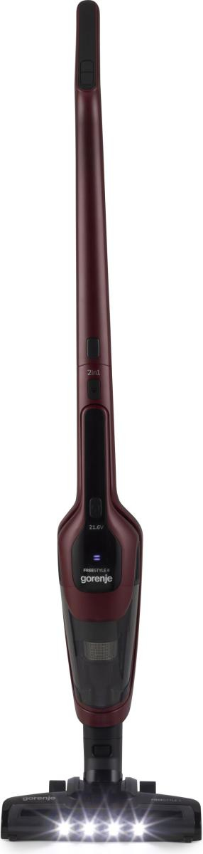 Gorenje SVC216100FSIIR 2-i-1 stangstøvsuger Batteri Dry Poseløs 0,5 L 130 W Rød