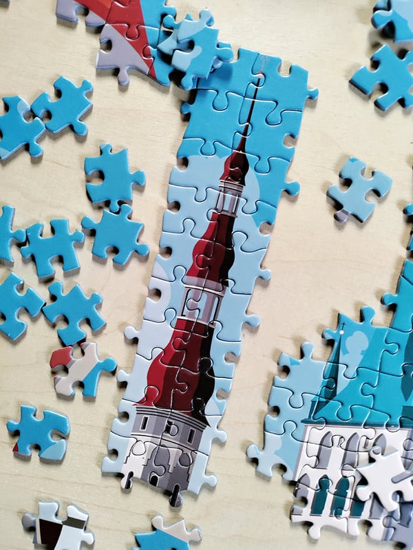 Tactic Puzzle Lovers Vintage Posters Tallinn 1000 pcs puzzle