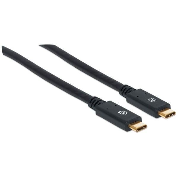 Manhattan 354905 USB-kabel USB 3.2 Gen 1 (3.1 Gen 1) 2 m USB C 5 Gbit/sek. Sort
