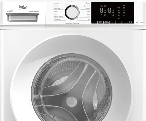 Beko b100 BMX8126DW vaskemaskine Front-læsning 8 kg 1200 rpm Hvid