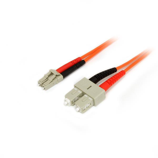 StarTech.com 2 m 50/125 multiläges Duplex-fiberpatchkabel LC - SC