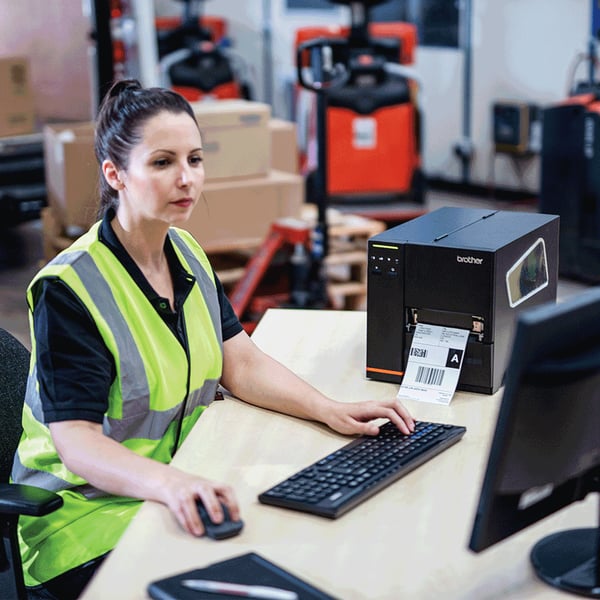 Brother Titan Industrial Printer TJ-4522TN - Etikettskrivare - Termodirekt / Termotransfer - Rulle