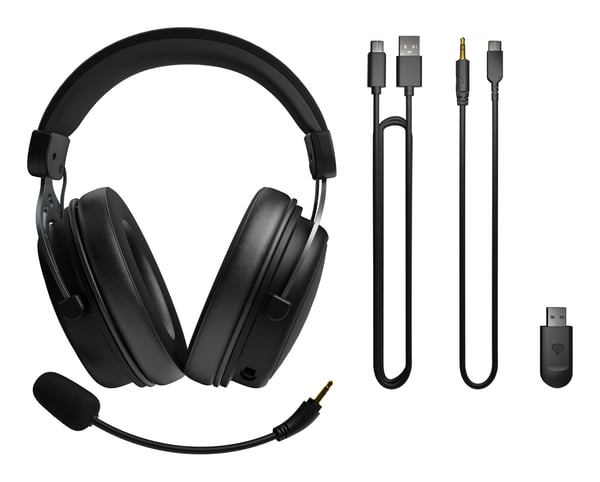 GENESIS Toron 706 Wireless Kuulokkeet Langallinen & langaton Pääpanta Pelaaminen USB Type-C Bluetooth Musta