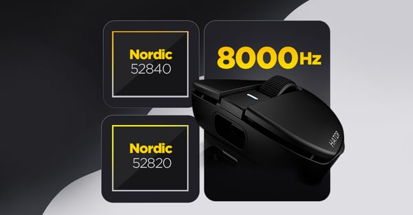 HATOR Quasar 3S Ultima 8K Wireless hiiri Pelaaminen Oikeakätinen RF Wireless + Bluetooth + USB Type-C Optinen 30000 DPI