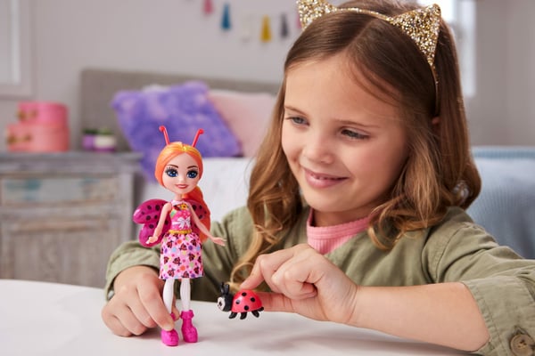 Enchantimals Glam Party LADONNA LADYBUG-docka