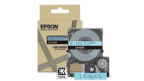 Epson LK-4LAS Harmaa, Vaaleansininen