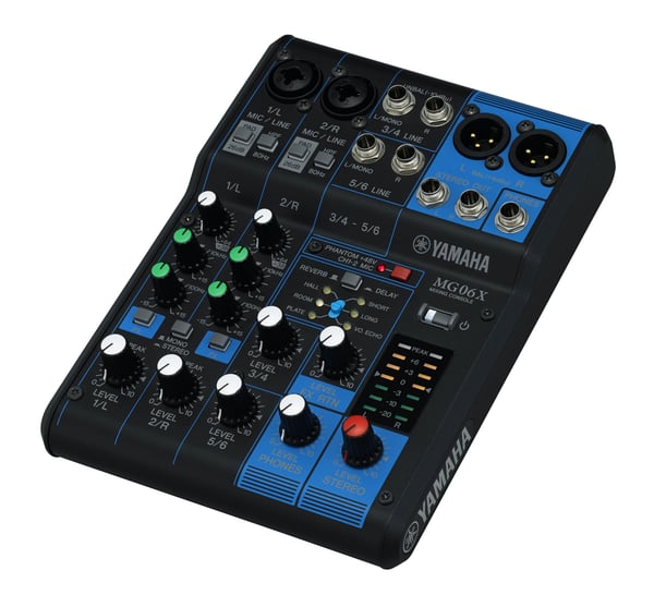 Yamaha MG06X ljudmixbord 6 kanaler Svart