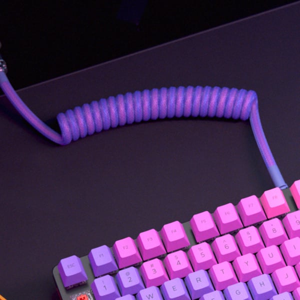 Glorious Gaming GLO-KB-ACC-CBL-COIL-NEB kabel till tangentbord/mus Violett 1,4 m