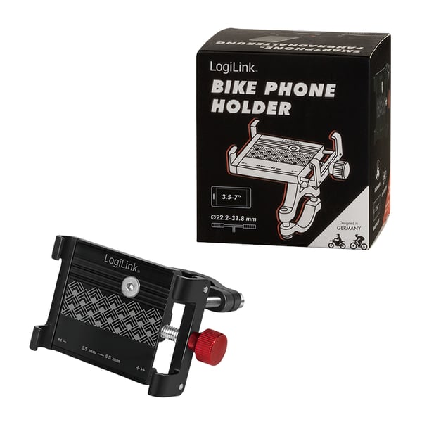 LogiLink AA0146 holder Passiv holder Mobiltelefon/Smartphone Sort, Rød