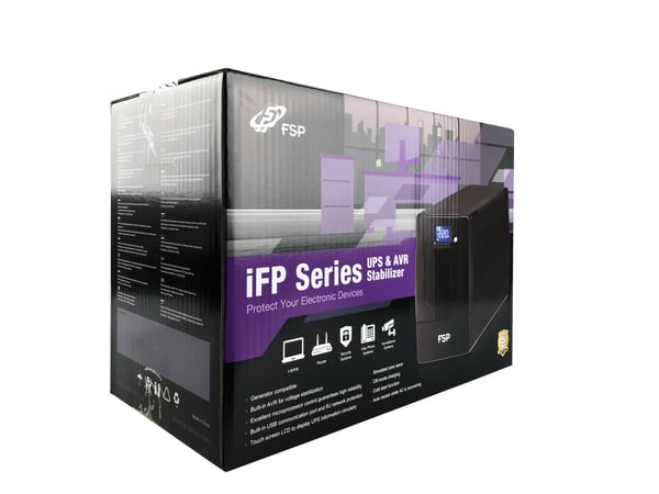 FSP iFP 1000 UPS-enhed Interaktivt indgangsstik 1 kVA 600 W 2 AC stikkontakt(er)