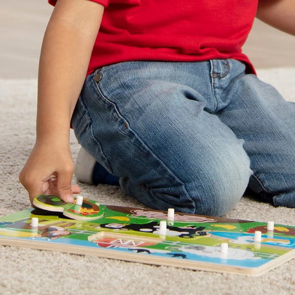 Melissa & Doug 19050 pussel Klosspussel 8 styck Djur