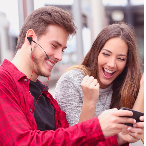 Celly CyberWired Headset Kabel I öra Spela Svart, Röd